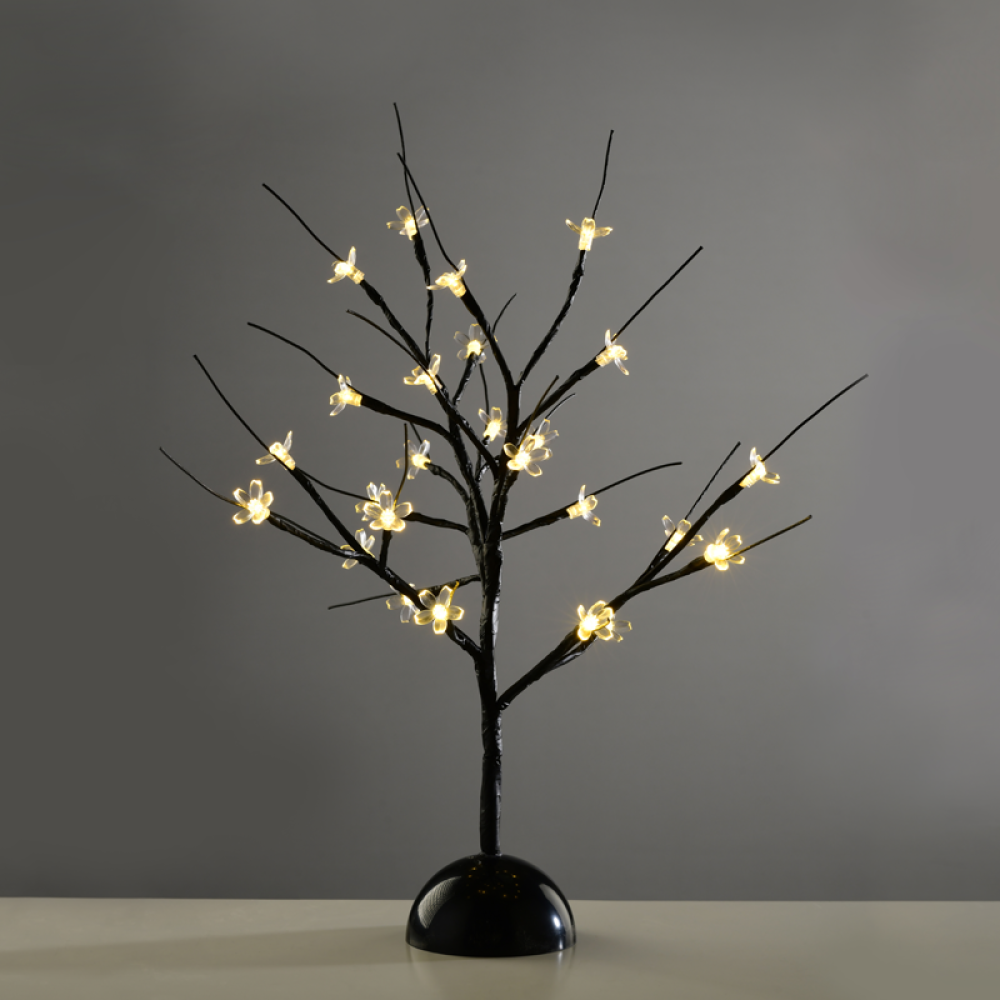 ^ TABLE TREE 25 LED ΣΧΕΔΙΟ ΛΑΜΠΑΚ ΜΕ ΜΠΑΤΑΡΙΑ 3xAA ΘΕΡΜΟ ΛΕΥΚΟ IP20 10x10x45cm  -X1025111